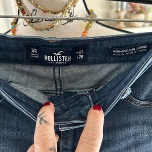 Hollister High-Rise Jean Legging - Dark Blue